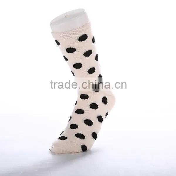 Yellow Color Round Socks Long Size Socks Women Cotton Socks photo-4