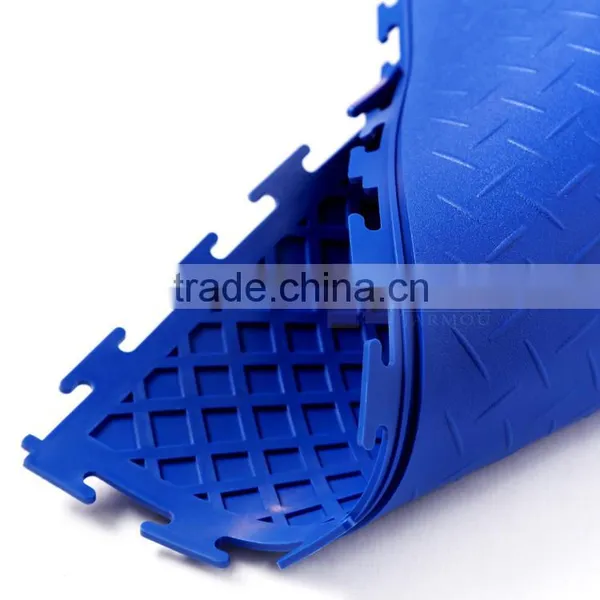 Printed Pattern and Wrinkle-Resistant,Anti-Bacteria,Waterproof,Anti-Slip Feature Showroom PVC Interlocking Tiles photo-2