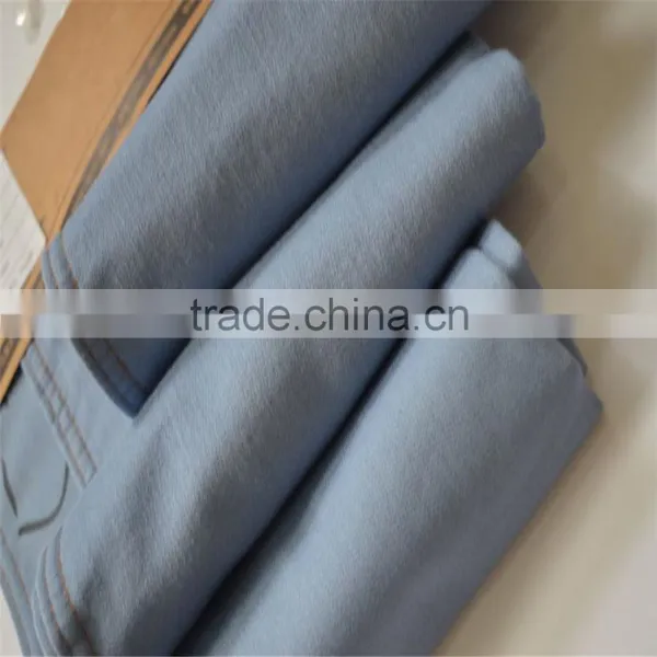 Blue Color Cotton Polyester Spandex Denim Farbic photo-4