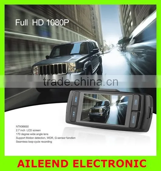 NTK96650 Portable AT22 Car DVR Recorder Camera Full HD 1080P 30fps 2.7" LCD G-sensor WDR Motion Detection 170 Angle Digital Zoom photo-3