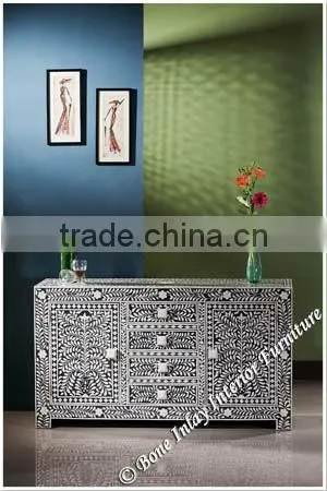 Black Bone Inlay Sideboard