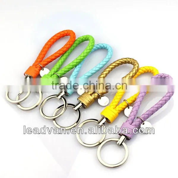 European Style Personalized Metal Keychain Souvenir,High Quality PU Leather Keyring photo-6