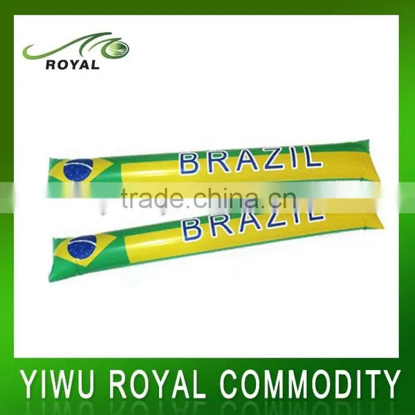 Cheap Brazil World Cup Inflatable Cheering Air Thunder Stick