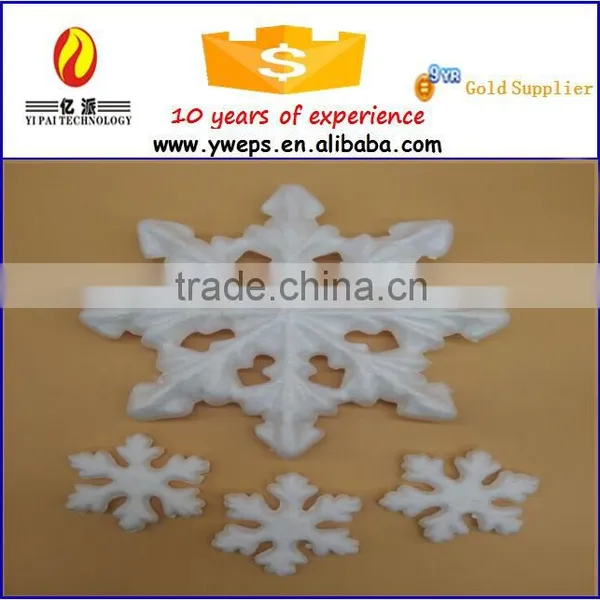 2015 Christams Holiday White Foam Polystyrene Snow Flake for Decoration photo-3