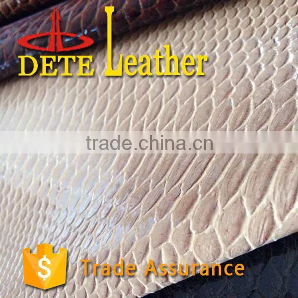 Moisturecure pu Leather Synthetic Leather Python for Bags photo-3