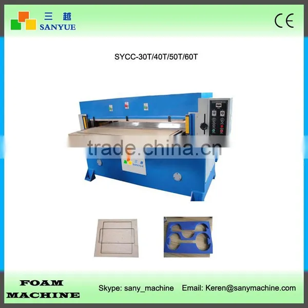 Precise Double Cylinders Four Columns Hydraulic Foam Die Cutting Machine