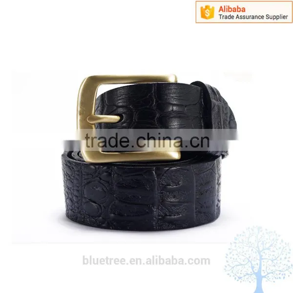 2015 Mens Elegant Crocodile Leather Belt photo-4
