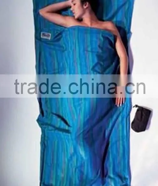 100% Silk Sleeping Bag Liner Blue Color photo-4