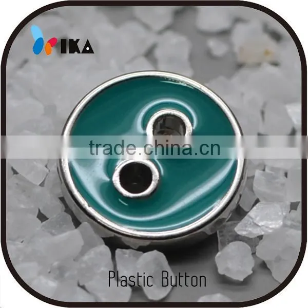 Fancy Shirts Plastic Buttons With Enamel Coated Color