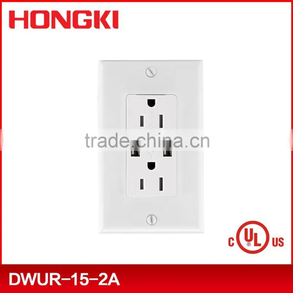 Dual USB Charger 2.1A 5VDC With 15A Duplex Tamper Resistant Receptacle photo-6
