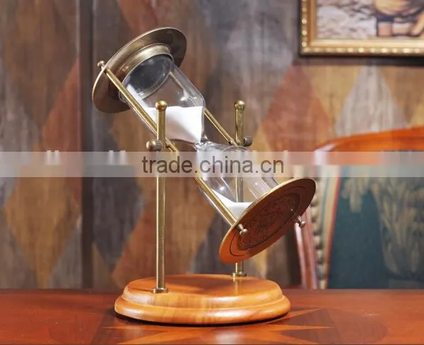 Retro Rotatable Metal Sand Timer Hourglasses photo-3