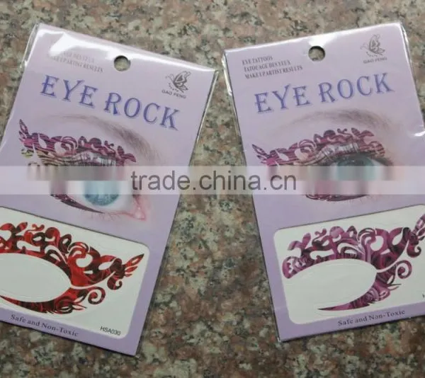 2016 Best Seller Eco-friendly High Quality Fashion Eye Shadow Sticker