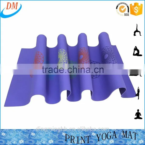 Good Design Full Color Print Flower Ceo-friendly TPE Yoga Mat for Yoga Silk Screen Print Digital Print photo-2
