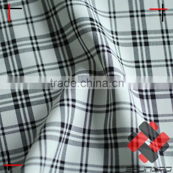Polyester Cationic Plaid Mini Matt Fabric for Uniform photo-2