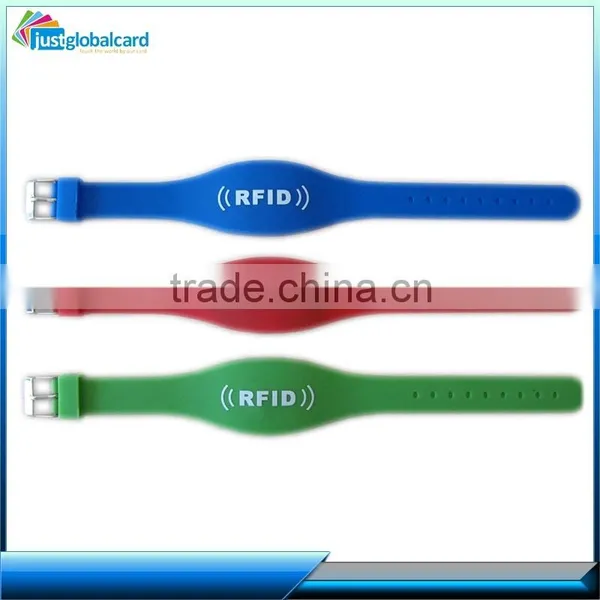 Multifunctional LF HF UHF Chip Active Rfid Wristband/ Rfid Bracelet