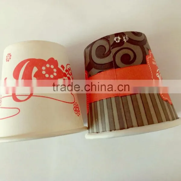 Custom Printed 2.5 Oz, 3 Oz, 4 Oz, Single PE Wall Paper Tea Tasting Cup photo-3