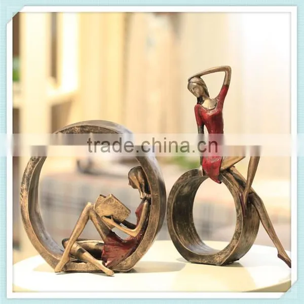 Polyresin American Figure Sculpture Country Style Figurine photo-3