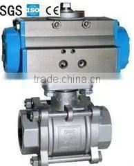 API 6D Three Pieces Pneumatic Ball Valve photo-3