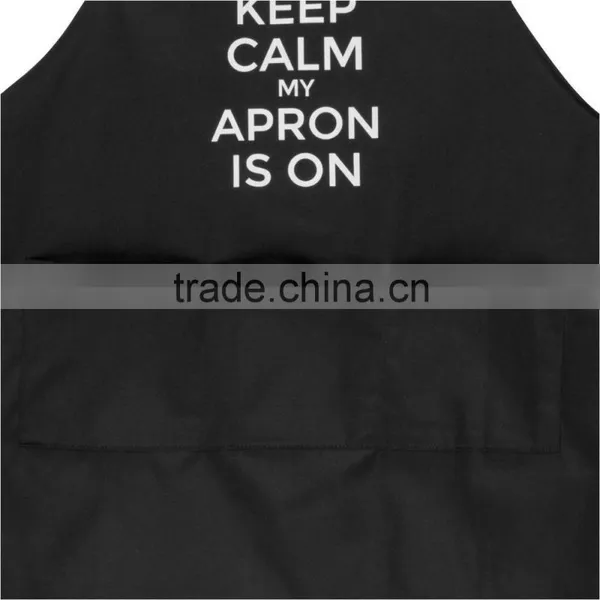 Kitchenlife Keep Calm My Apron Is On Chef Quality Cooking Apron Black In Color photo-3