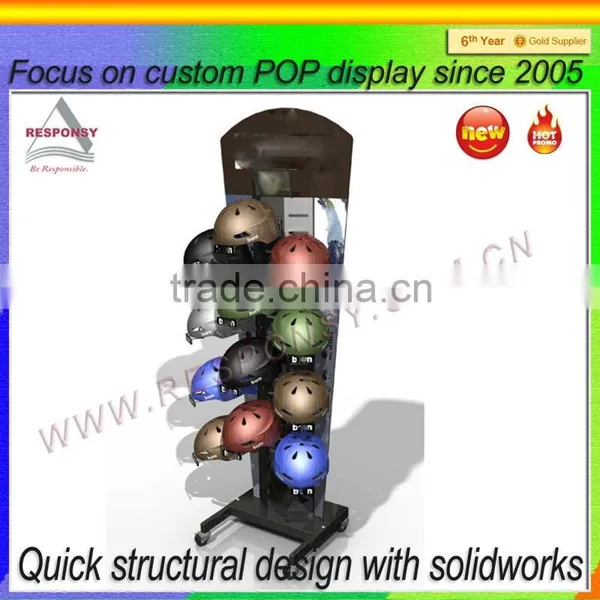 Custom-made Helmet Floor Display Made From Metal photo-2