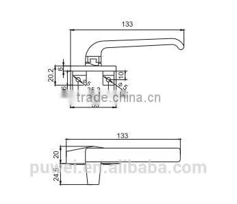 Aluminum Luxury Door Handles Main Door Handle Sliding Mirror Door Handles photo-2