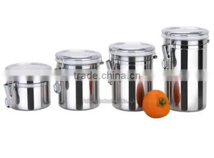 2016 Stainless Steel Kitchen Storage Jar / Storage Box / Canister Set photo-6