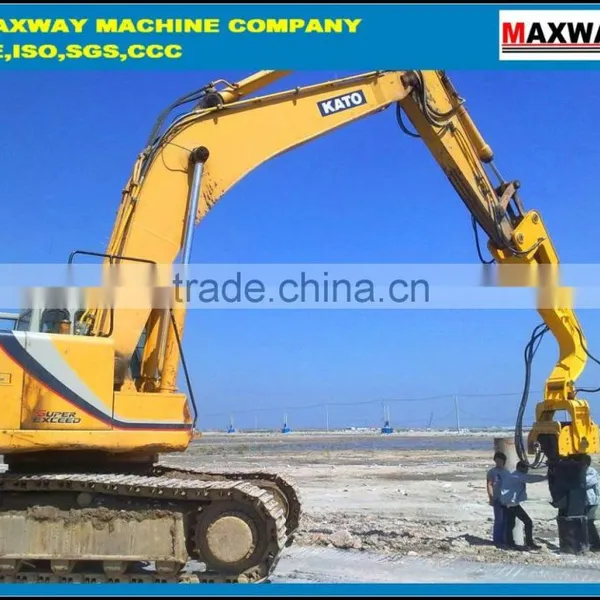 MAXWAY Hydraulic High Frequency Vibratory Pile Drawing Machine for Cement Pile , Cement Pile Machine , Model: DZJ250 photo-3