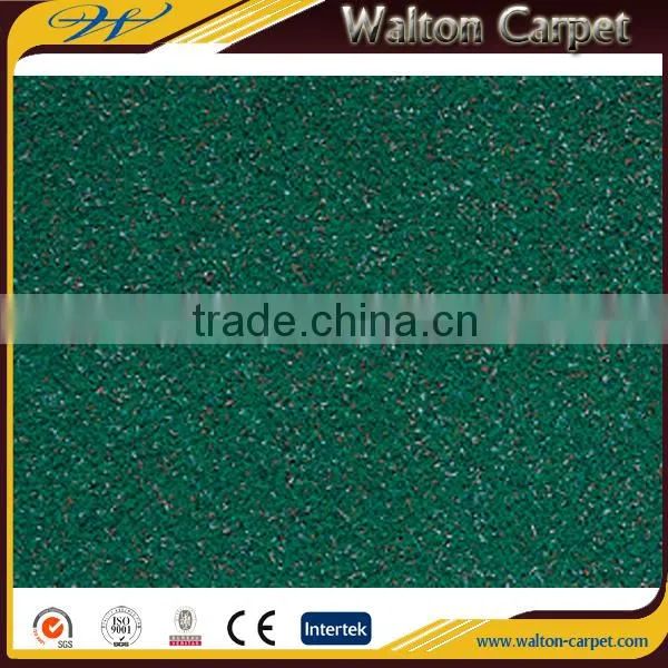 Green Velour Wall to Wall Office/home Use Nonwoven Carpet