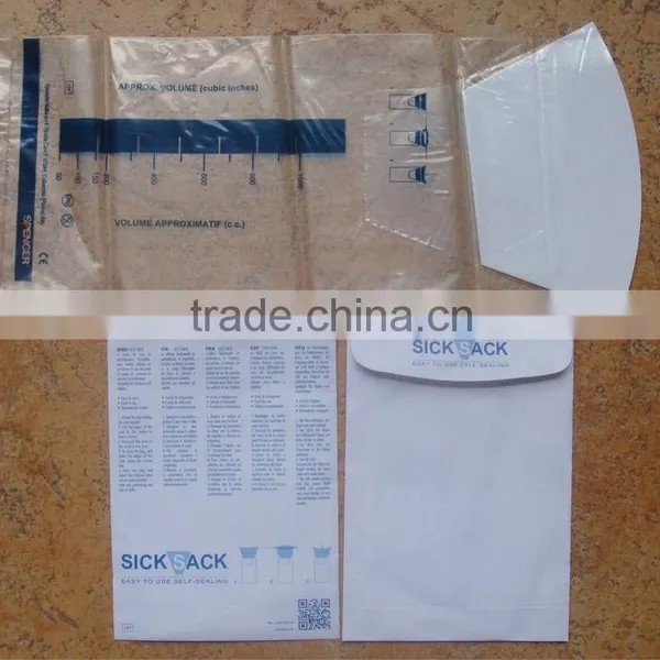 1.5L Standard Size Medical Vomit Bag&vomit Holder&emesis Bag photo-2