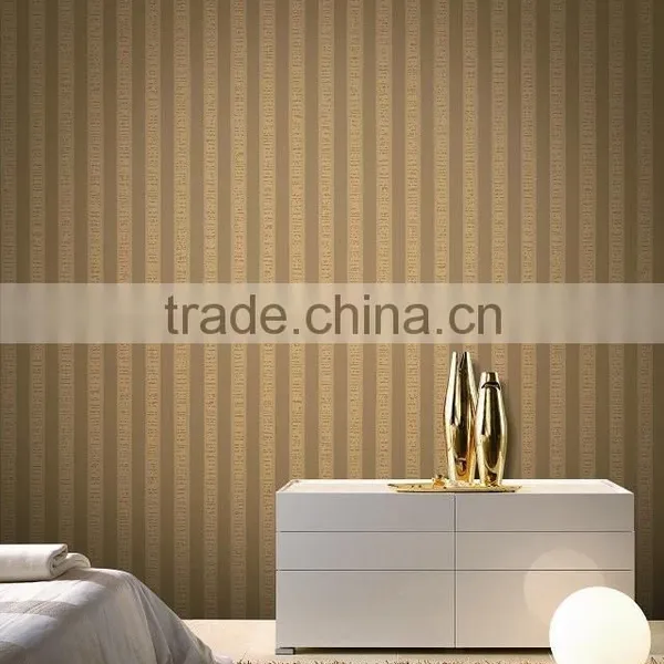 Italian Style Elegant Striped Non-woven Wallpaper photo-2
