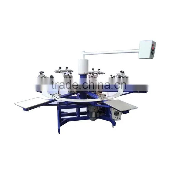 Six Color Semi-automatic Screen Printer