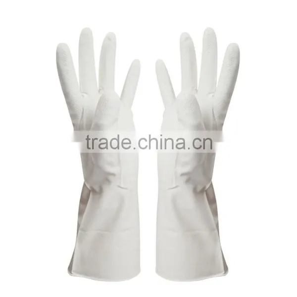 Summer Cut Resistant Poly Force Single Leather Laundry Washing Necessities Department Store Cleaning Rubber Household Gloves photo-3
