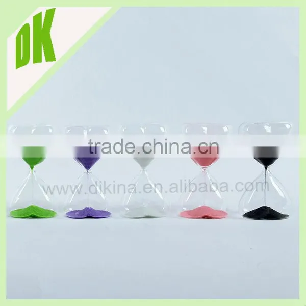 Colored Sand Timer Hour Glass Bottles Chrms // Wholesale Custom Twisted Glass Black Sand Timer photo-3