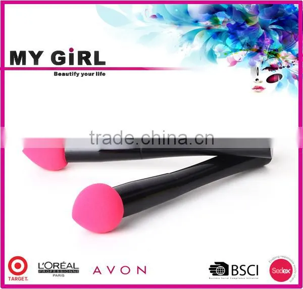 2016 MY GIRL New Beauty Cosmetic Powder Puff , Free Sample Long Handle Powder Puff photo-5