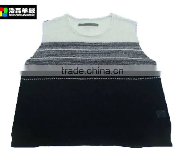 Ladies Linen Striped Sleeveless , Ladies Linen Striped Top