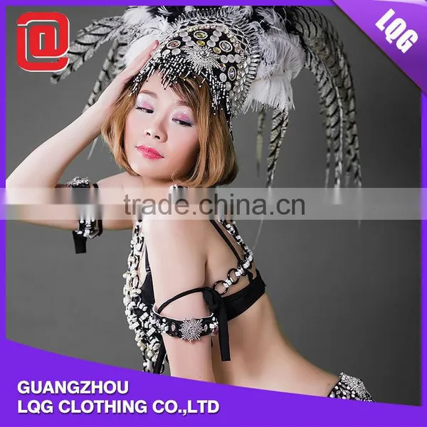 Hot Sale Unique Feather Beaded Tassel Decorated Fantasy Costumes for Carnival photo-4