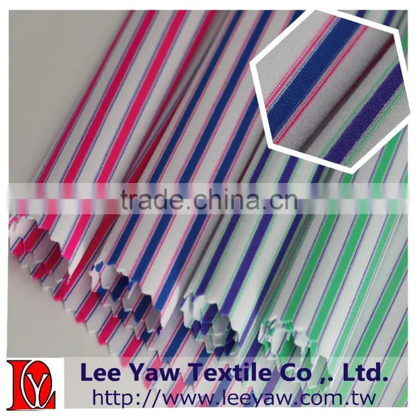 92% Polyester 8% Spandex Yarn Dyed Auto Stripe Jersey Fabric for Garment photo-6