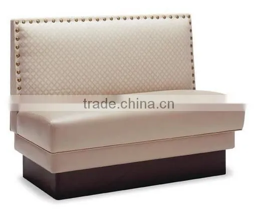 2016 leather booth with MDF base restaurant booth seating for sale
