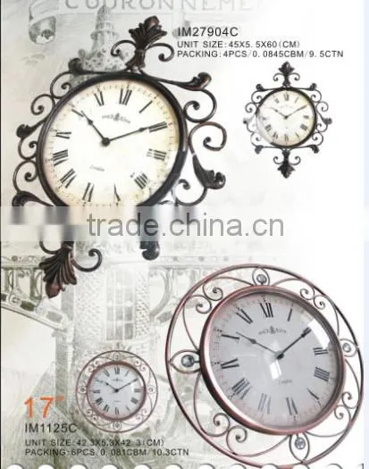 Antique Outdoor Clock Metal Garden Decorations