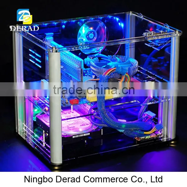 PC-C11S Wholesale Gaming Computers ATX Slim Glass Case Computer photo-2