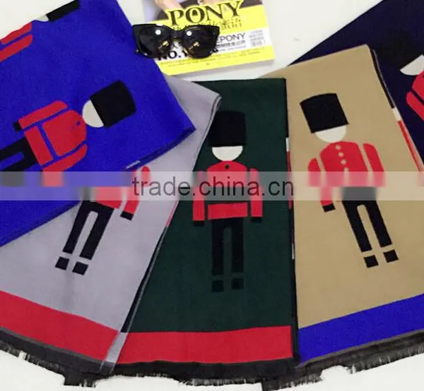 2015 New Design Double Pattern Pashmina Scarf Shawls photo-3