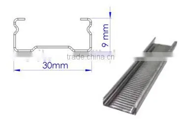 Nice Price Malaysia Standard Metal Profiles /suspension Ceiling Systems / Furring Channel 30*9 34*11 With Good Qulity photo-3