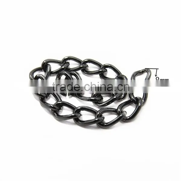 Decorative Plating Black Nickel Metal Handbag Chain photo-2