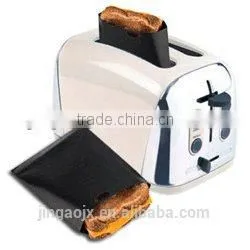 Ptfe Reusable Toast Bag White Tan Color No Fuss No Mess Cookie Bag photo-3