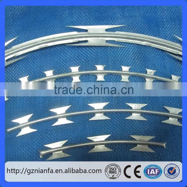 Galvanized Razor Wire Barbed Wire/cheap Galvanized Razor Barbed Wire Bto-22 30 Cbt-60 65(Guangzhou Factory) photo-5