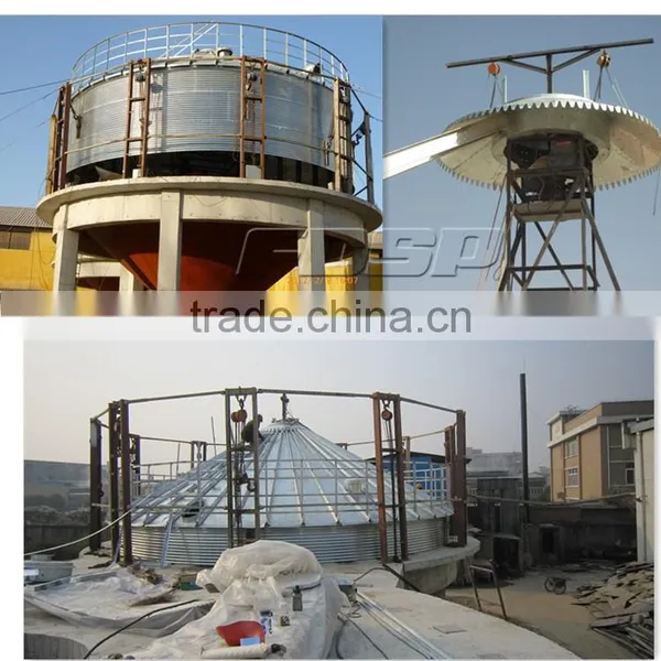200t Paddy Silos Storage in Rice Plant Whole Project photo-3