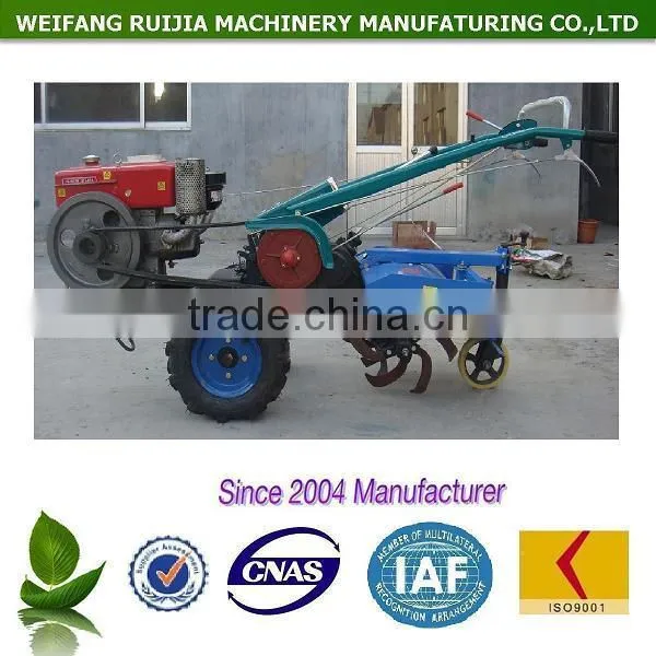 8-15HP Two Wheeled Diesel Tractors With Rotary Tiller for Farming / Gardening, Farm Walking Tractor With Rotary Tiller for Sale! photo-5