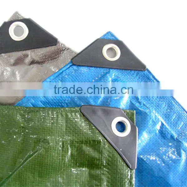 HDPE Woven Laminated With Aluminum Foil Plastic Raw Material Storage Agriculture Tarpaulin photo-4