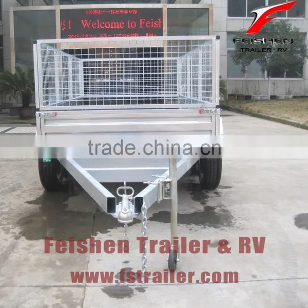 Hot Dipped Galvanized Tandem Cage Trailer photo-3