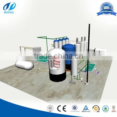 DOING Oil Distillation Machine for Refining Tire/plastic Pyrolysis Oil to Diesel photo-5